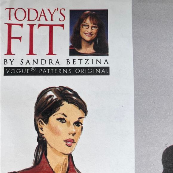 Uncut Vogue Sandra Betzina Uncut Jacket Sewing Pattern V1418 All Sizes - Picture 2 of 9